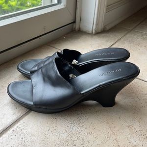 Black wedges 2 inches